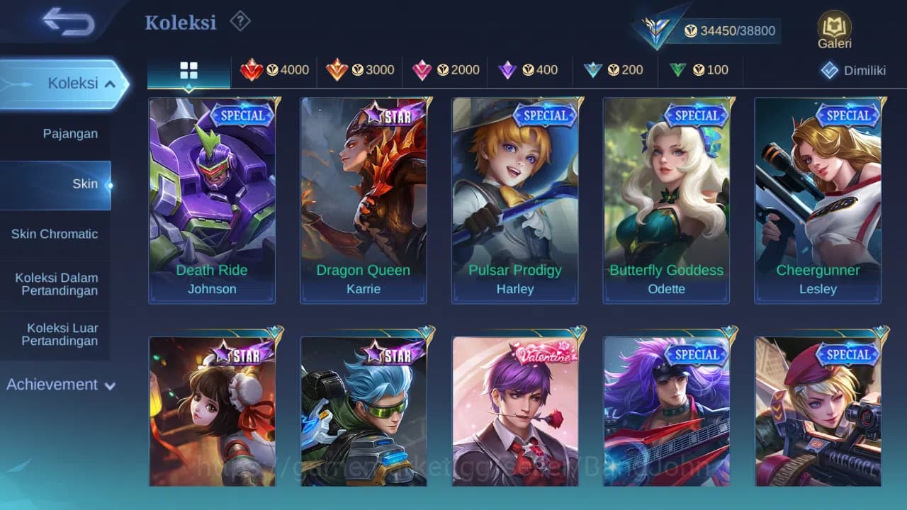 Mobile Legends: Bang Bang Accounts GLOBAL Hero 130 Skin 174 | KOF Karina | CC Nata | image 9