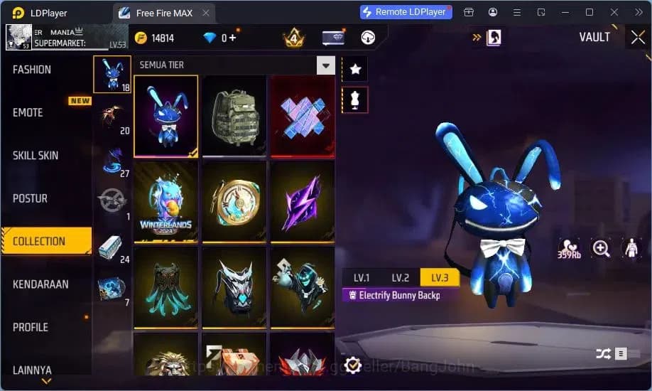 Free Fire Accounts Indonesia | MP40 Chromasonic Lvl 4, SCAR Megalodon image 10