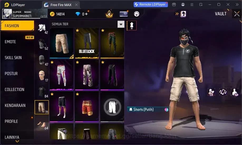 Free Fire Accounts Indonesia | MP40 Chromasonic Lvl 4, SCAR Megalodon image 13
