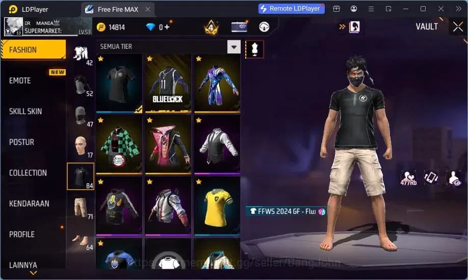 Free Fire Accounts Indonesia | MP40 Chromasonic Lvl 4, SCAR Megalodon image 14
