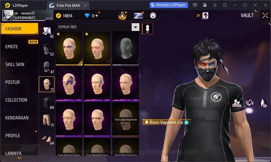 Free Fire Accounts Indonesia | MP40 Chromasonic Lvl 4, SCAR Megalodon image 15