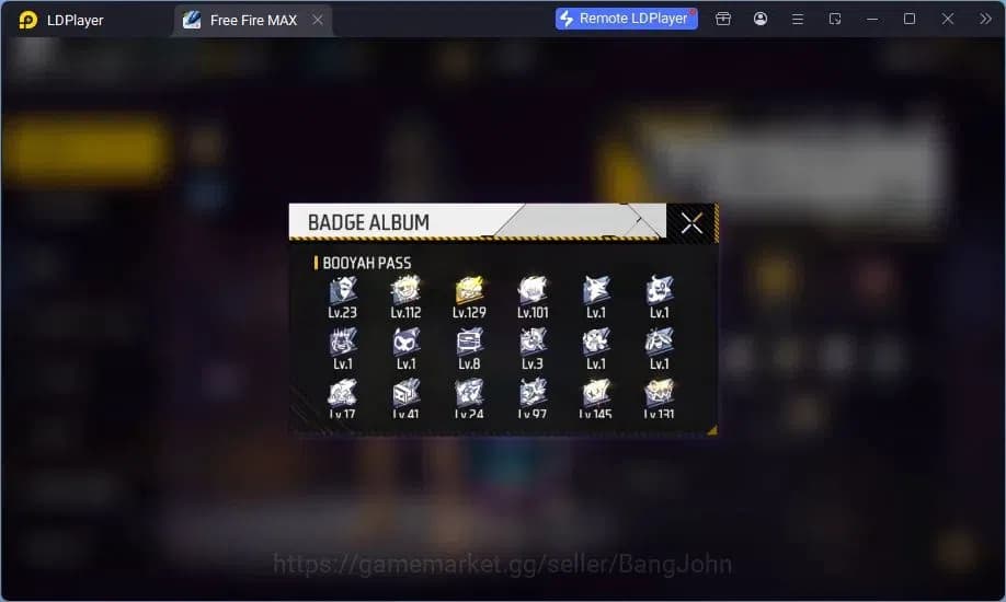 Free Fire Accounts Indonesia | MP40 Chromasonic Lvl 4, SCAR Megalodon image 19