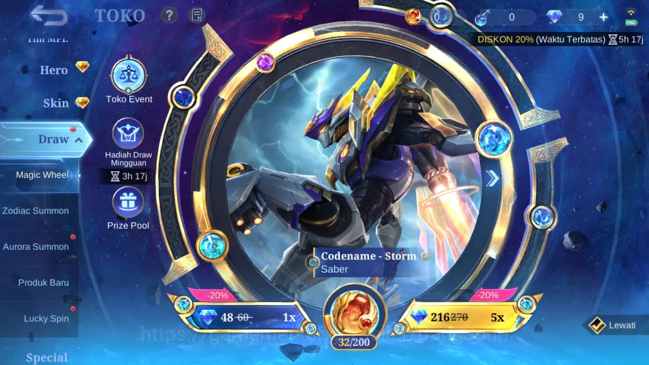 Mobile Legends: Bang Bang Accounts Hero 86 Skin 150 | Prime Granger | Zodiac Selena, image 13