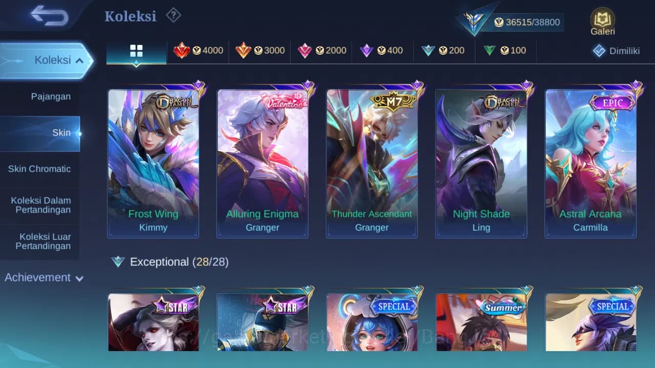 Mobile Legends: Bang Bang Accounts Hero 86 Skin 150 | Prime Granger | Zodiac Selena, image 8