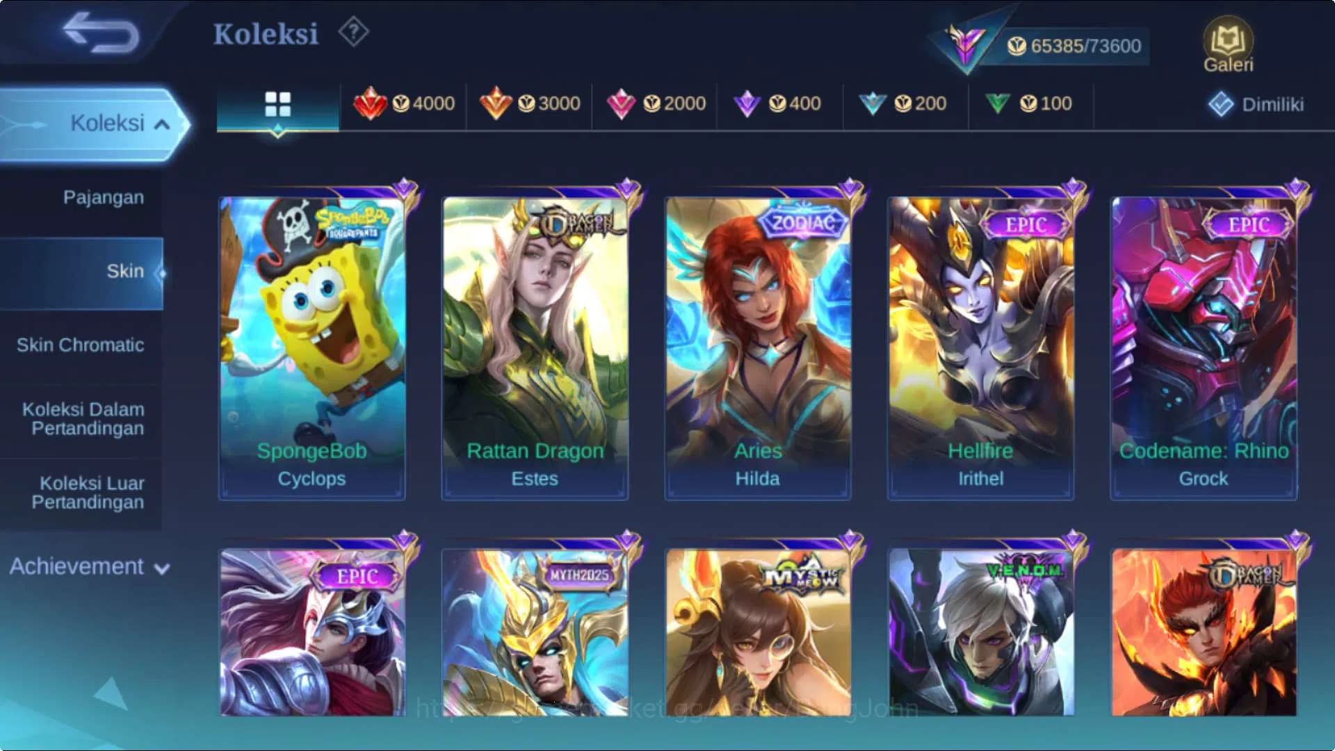 Mobile Legends: Bang Bang Accounts Hero 102 Skin 240 | SaintSaiya Gold Chou, Luckybox image 11