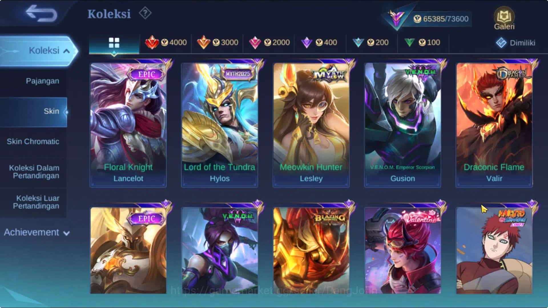Mobile Legends: Bang Bang Accounts Hero 102 Skin 240 | SaintSaiya Gold Chou, Luckybox image 12