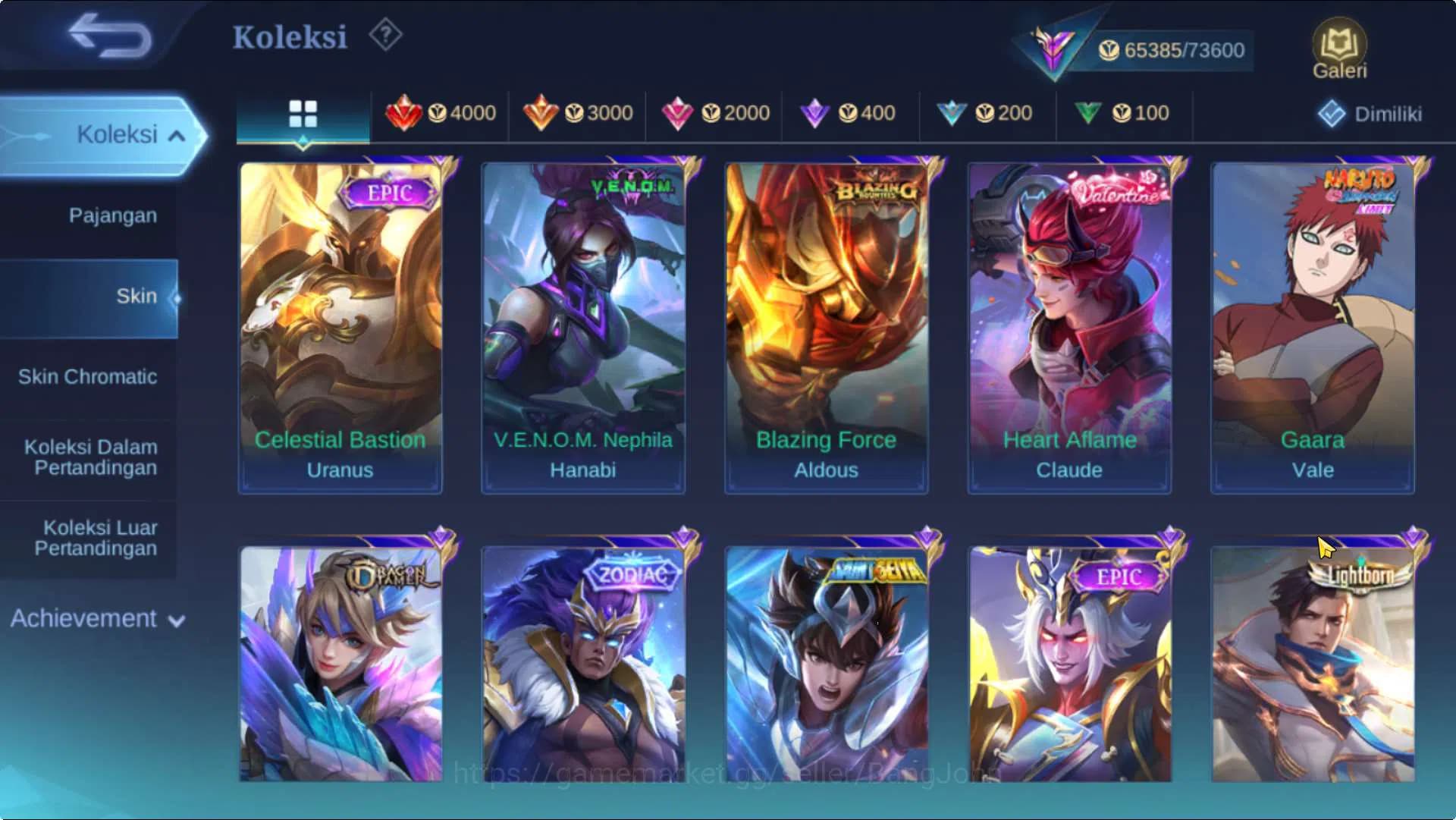 Mobile Legends: Bang Bang Accounts Hero 102 Skin 240 | SaintSaiya Gold Chou, Luckybox image 13