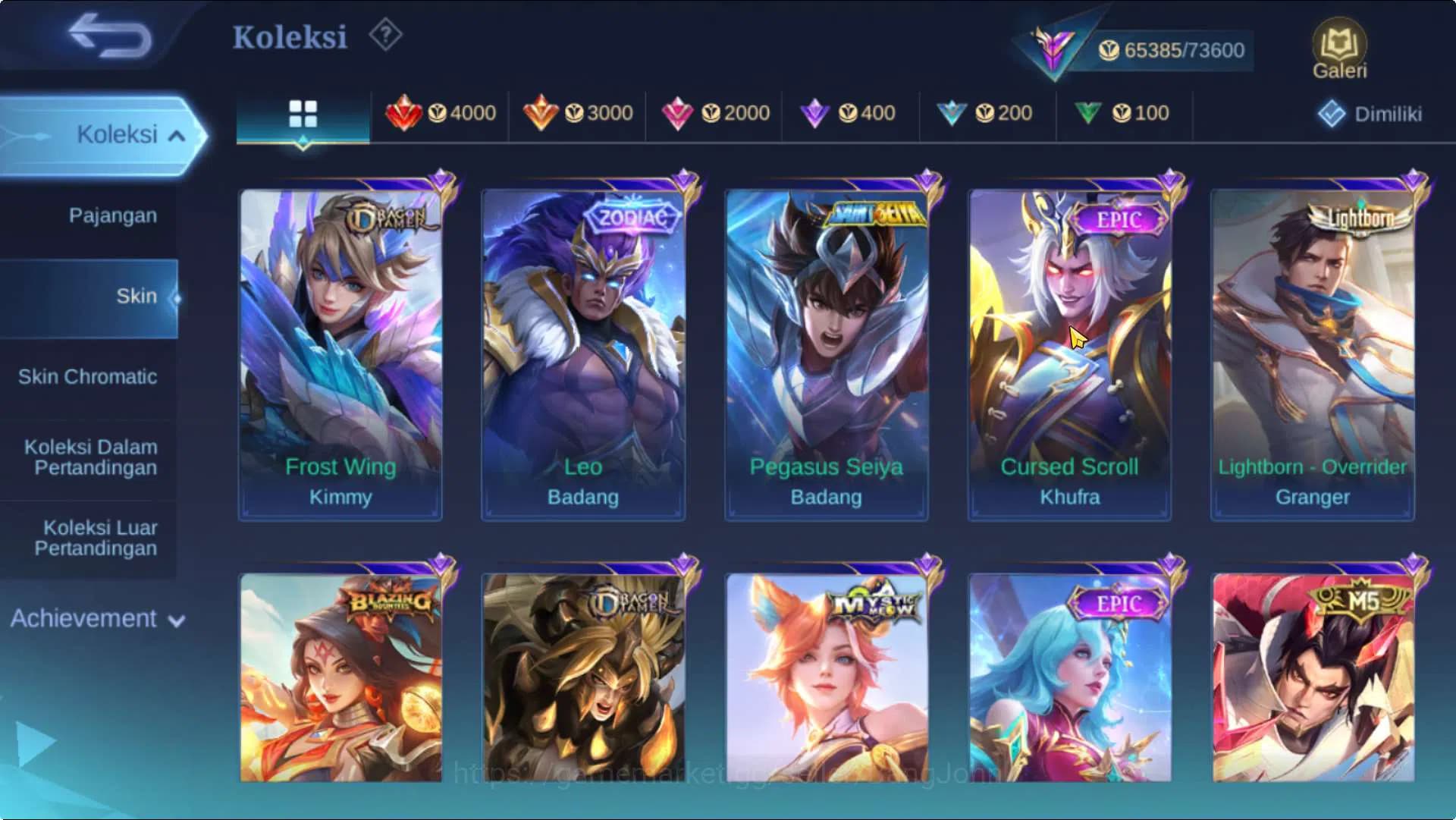 Mobile Legends: Bang Bang Accounts Hero 102 Skin 240 | SaintSaiya Gold Chou, Luckybox image 14