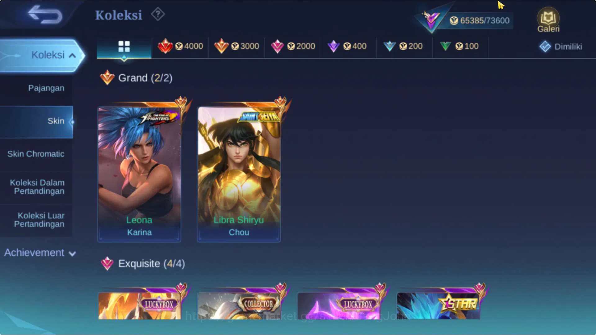 Mobile Legends: Bang Bang Accounts Hero 102 Skin 240 | SaintSaiya Gold Chou, Luckybox image 7