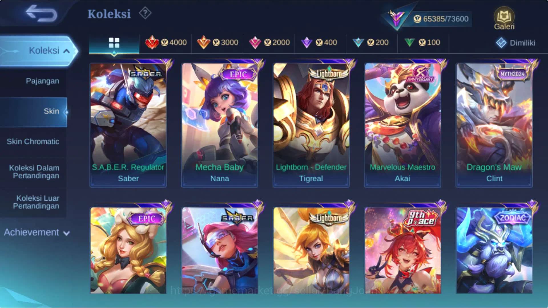 Mobile Legends: Bang Bang Accounts Hero 102 Skin 240 | SaintSaiya Gold Chou, Luckybox image 9