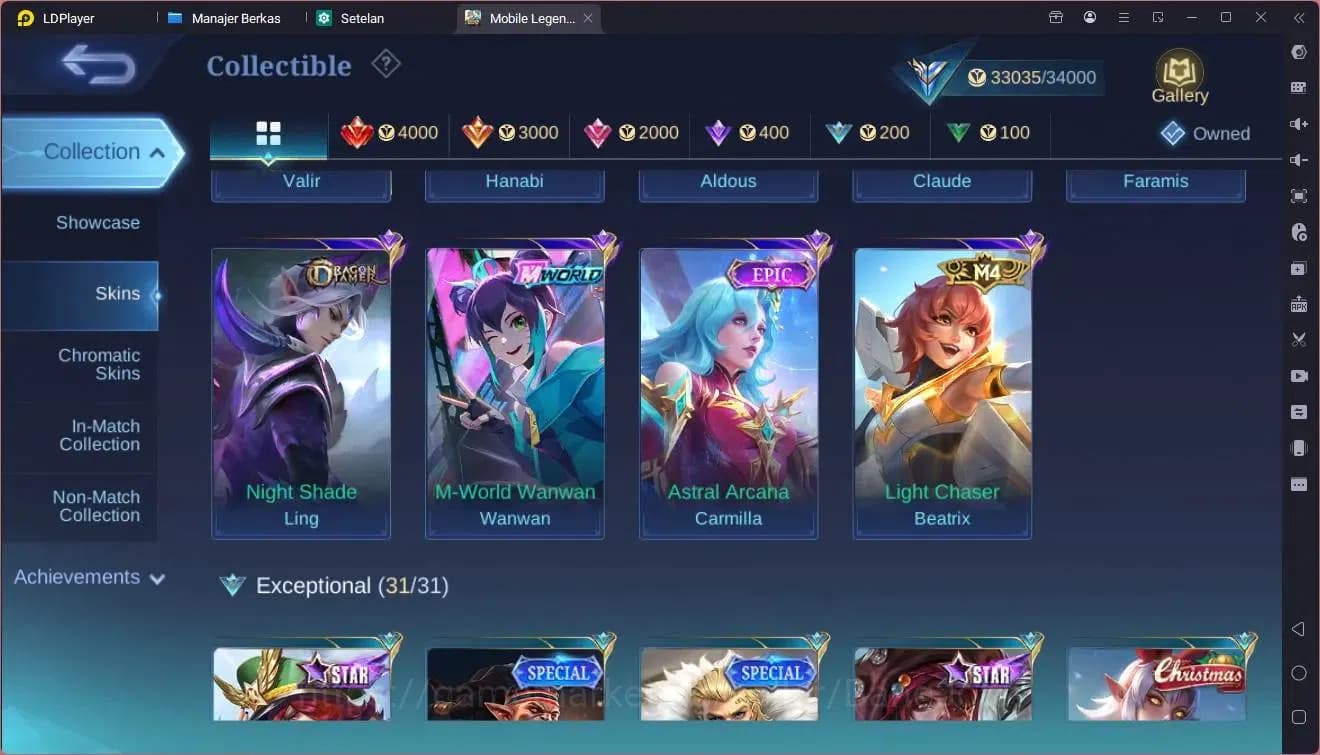 Mobile Legends: Bang Bang Accounts Global | Hero 110 Skin 168|DRAGON Valir Ling Lance image 2