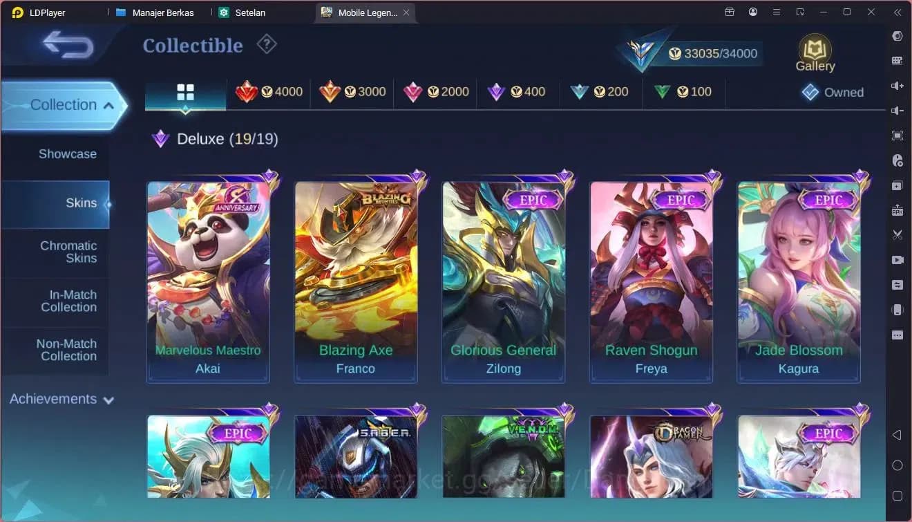 Mobile Legends: Bang Bang Accounts Global | Hero 110 Skin 168|DRAGON Valir Ling Lance image 5