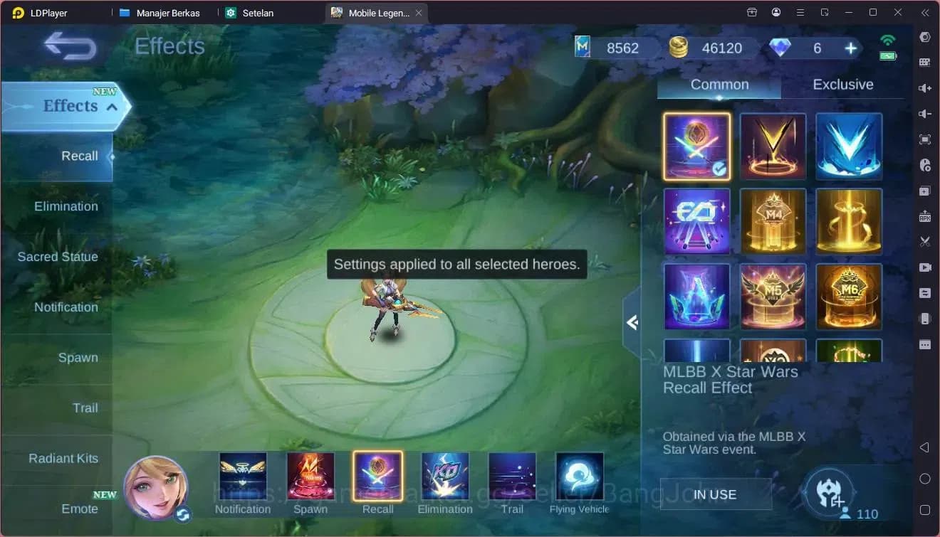 Mobile Legends: Bang Bang Accounts Global | Hero 110 Skin 168|DRAGON Valir Ling Lance image 7