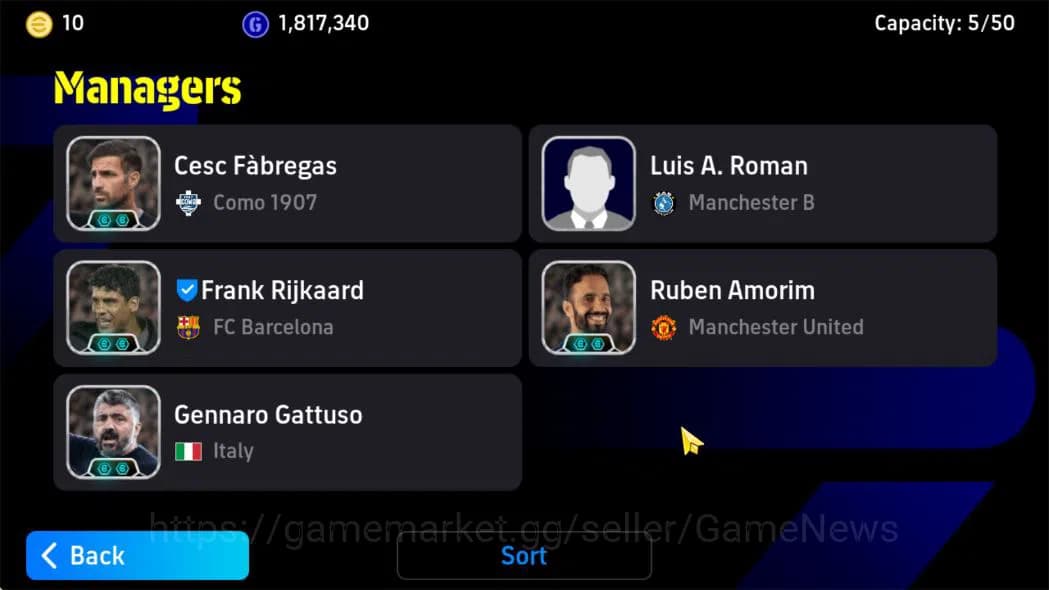eFootball Accounts Mobile|GK Spirit Roar(Buffon,Oliver Khan),Phenom P image 2