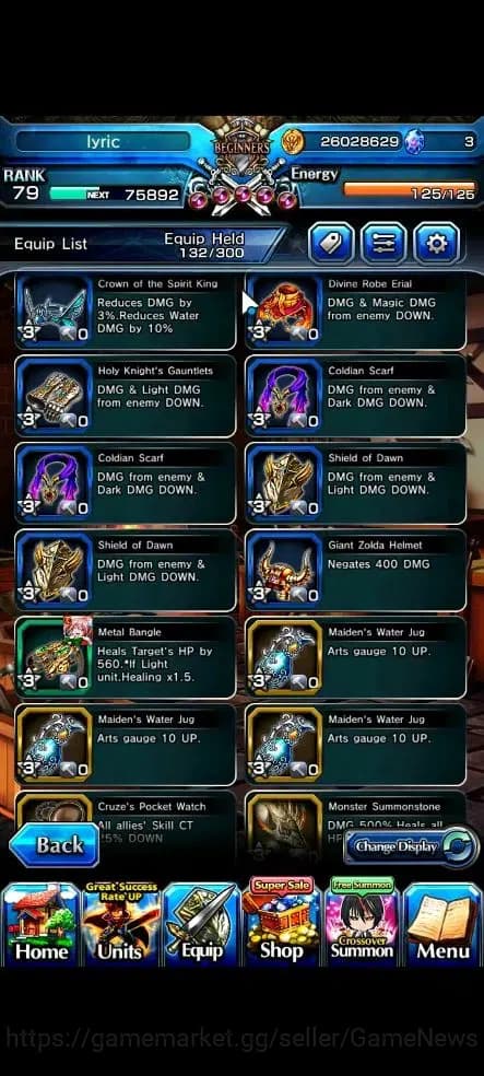 Grand Summoners Accounts Global|Rank 79|18 Ascend+10 TW|[Inumuta,Sayaka,S M image 13