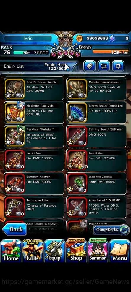 Grand Summoners Accounts Global|Rank 79|18 Ascend+10 TW|[Inumuta,Sayaka,S M image 14