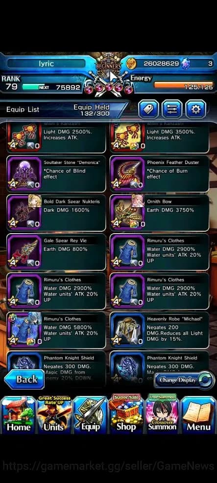 Grand Summoners Accounts Global|Rank 79|18 Ascend+10 TW|[Inumuta,Sayaka,S M image 15