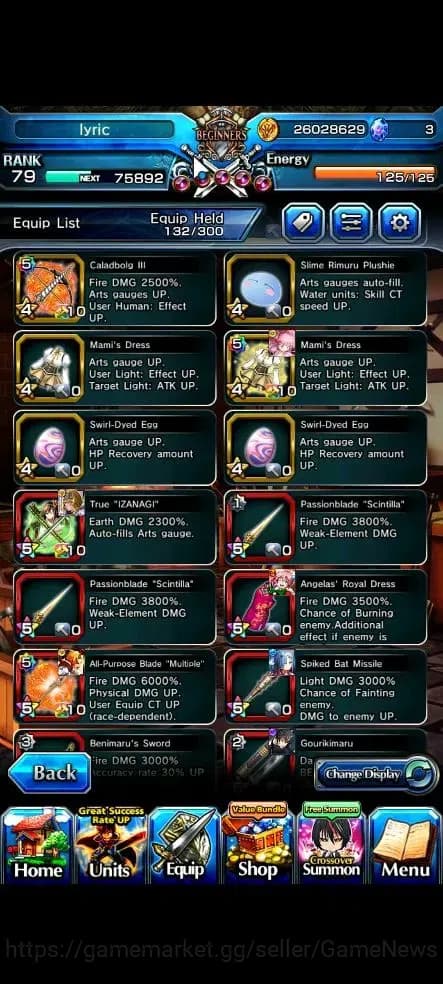 Grand Summoners Accounts Global|Rank 79|18 Ascend+10 TW|[Inumuta,Sayaka,S M image 17