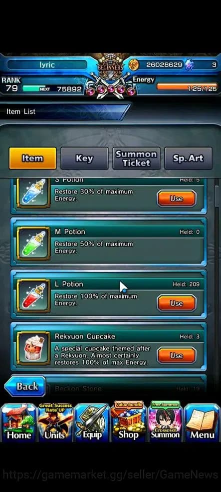 Grand Summoners Accounts Global|Rank 79|18 Ascend+10 TW|[Inumuta,Sayaka,S M image 2