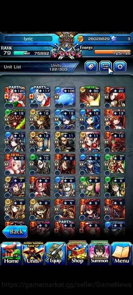 Grand Summoners Accounts Global|Rank 79|18 Ascend+10 TW|[Inumuta,Sayaka,S M image 5