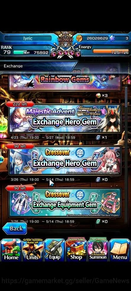 Grand Summoners Accounts Global|Rank 79|18 Ascend+10 TW|[Inumuta,Sayaka,S M image 9