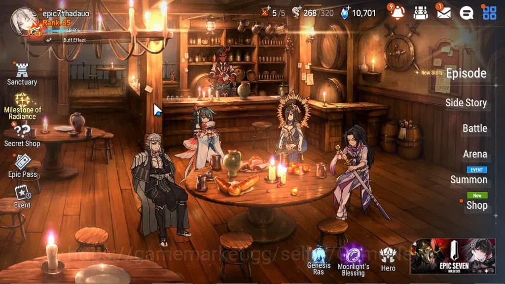 Epic Seven Accounts GLOBAL Unverif|New Era|12 ML(Salome,LOT Scales,ATy image 1