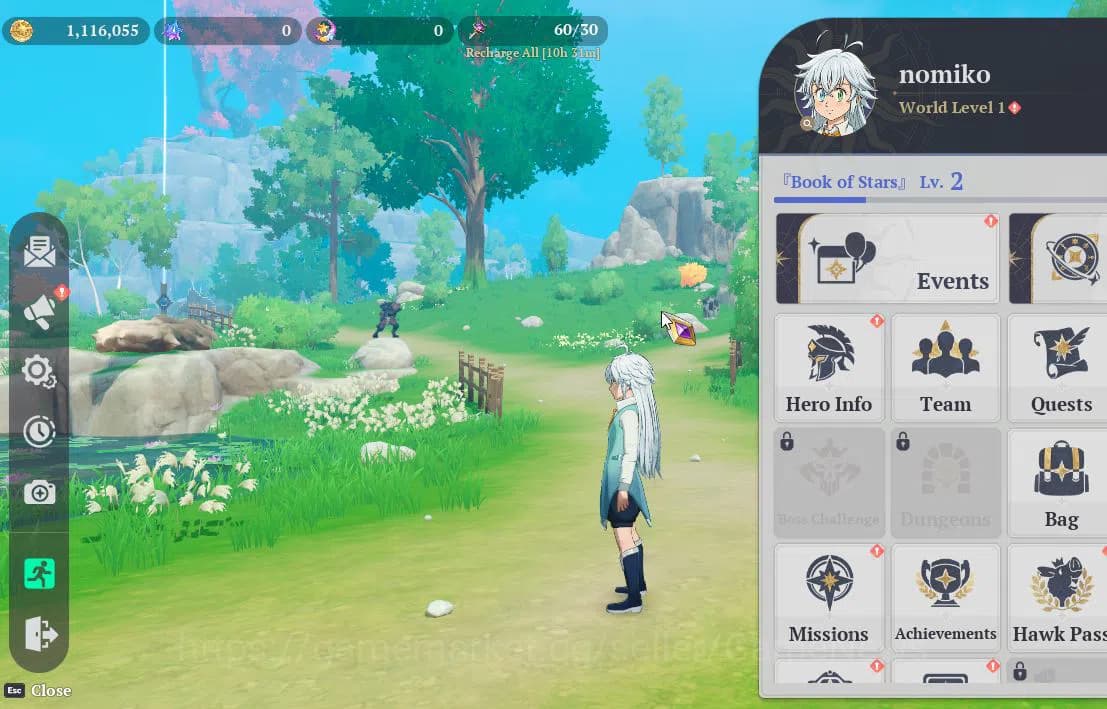 The Seven Deadly Sins: Origin Accounts EUROPE | Fresh Starter Lv 2 |2 SSR| Escanor, Guila image 4