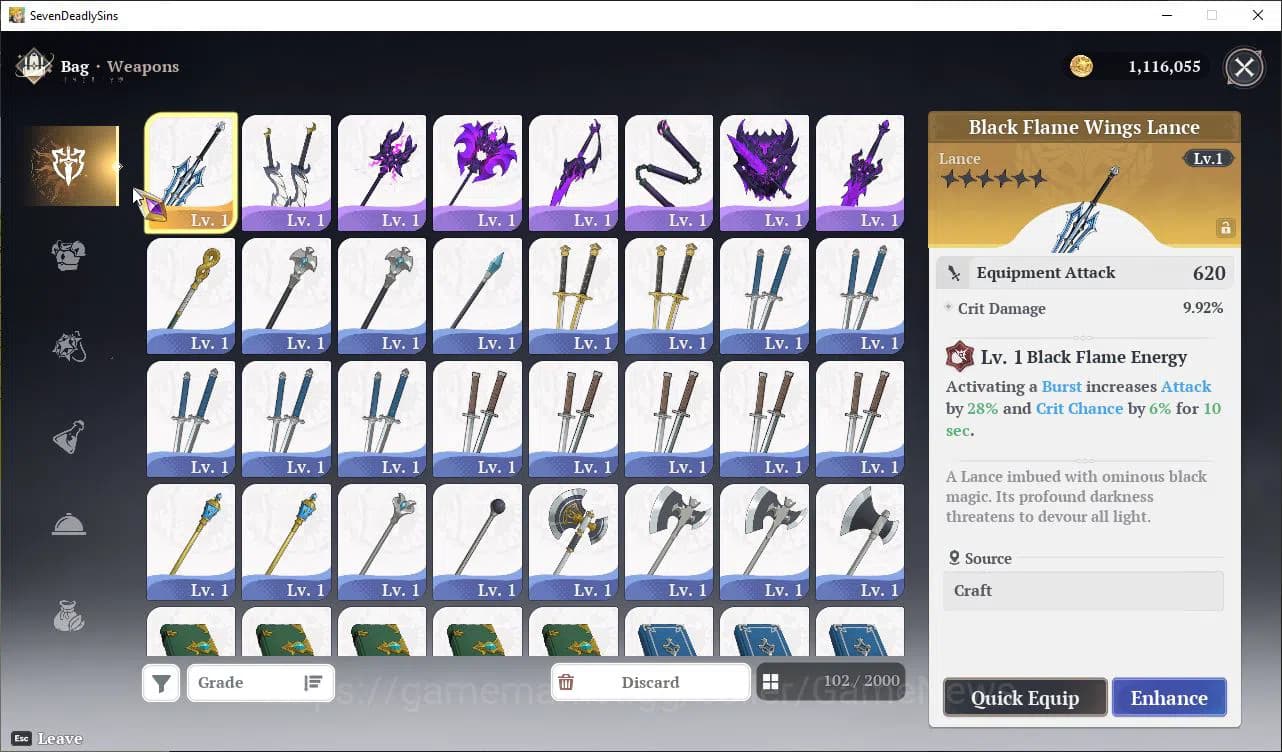 The Seven Deadly Sins: Origin Accounts EUROPE | Fresh Starter Lv 2 |2 SSR| Escanor, Guila image 7