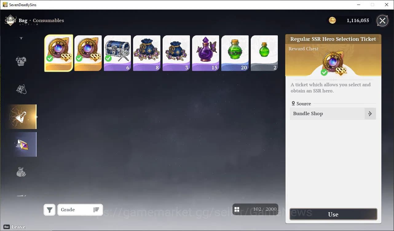 The Seven Deadly Sins: Origin Accounts EUROPE | Fresh Starter Lv 2 |2 SSR| Escanor, Guila image 8