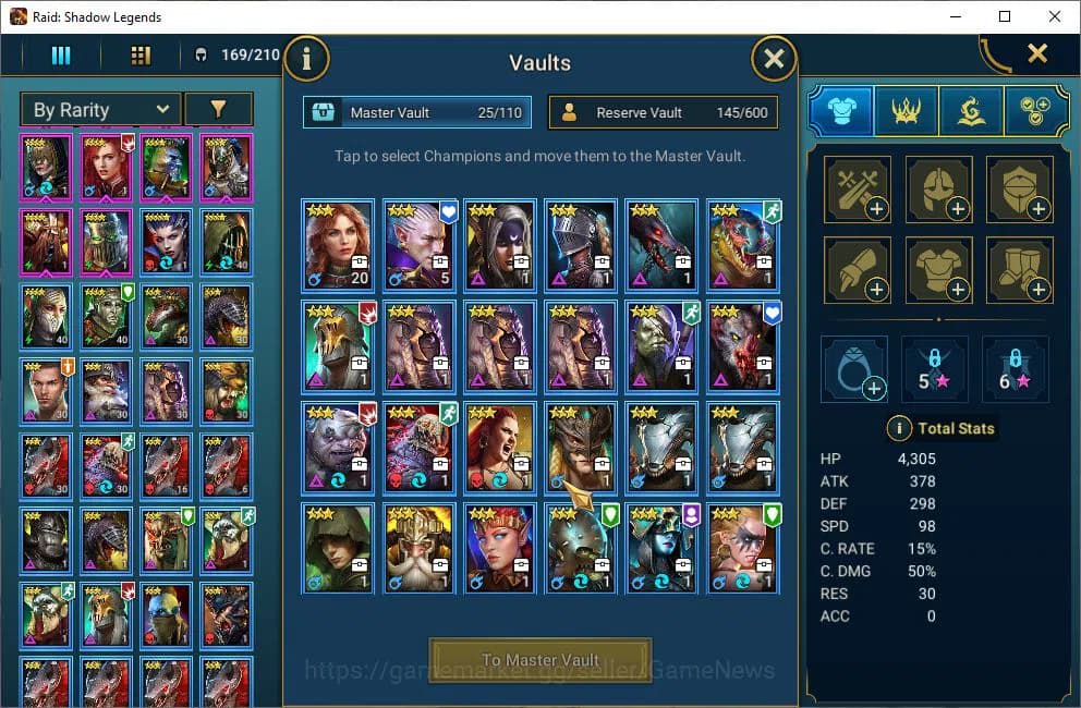 Raid: Shadow Legends Accounts Lv49 683K Power|19 Legendary(Xenomorph,Ninja,Draco image 5