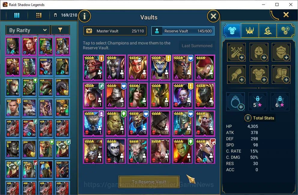 Raid: Shadow Legends Accounts Lv49 683K Power|19 Legendary(Xenomorph,Ninja,Draco image 6