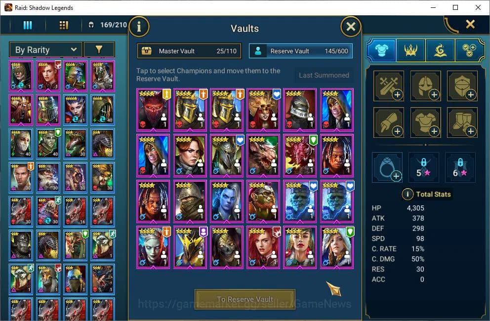 Raid: Shadow Legends Accounts Lv49 683K Power|19 Legendary(Xenomorph,Ninja,Draco image 7