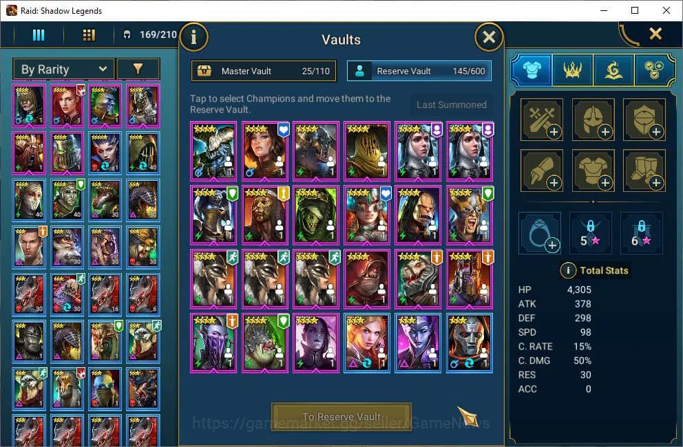 Raid: Shadow Legends Accounts Lv49 683K Power|19 Legendary(Xenomorph,Ninja,Draco image 8