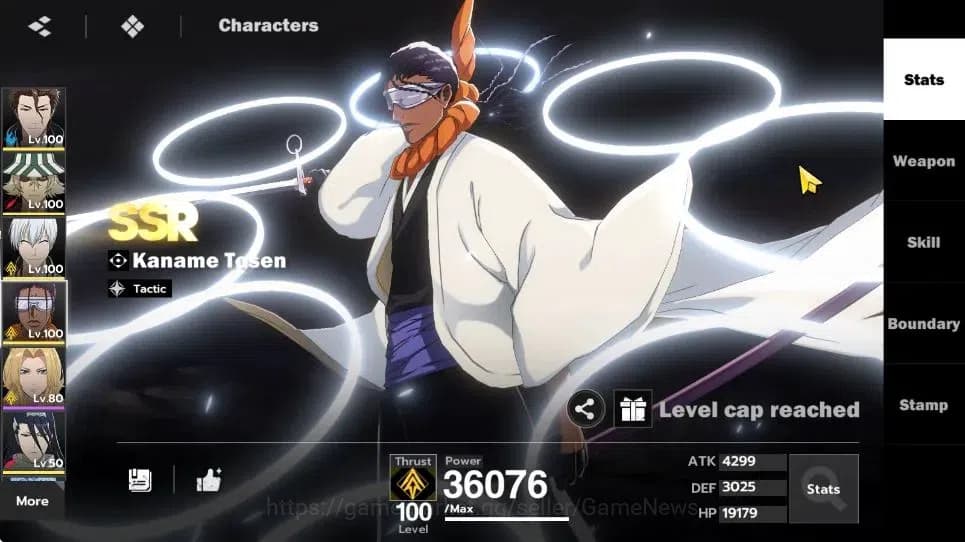 BLEACH: Soul Resonance Accounts NuverseSEA|END Lv73|10 SSR [(AizenB4,KisukeB1,Byak image 12