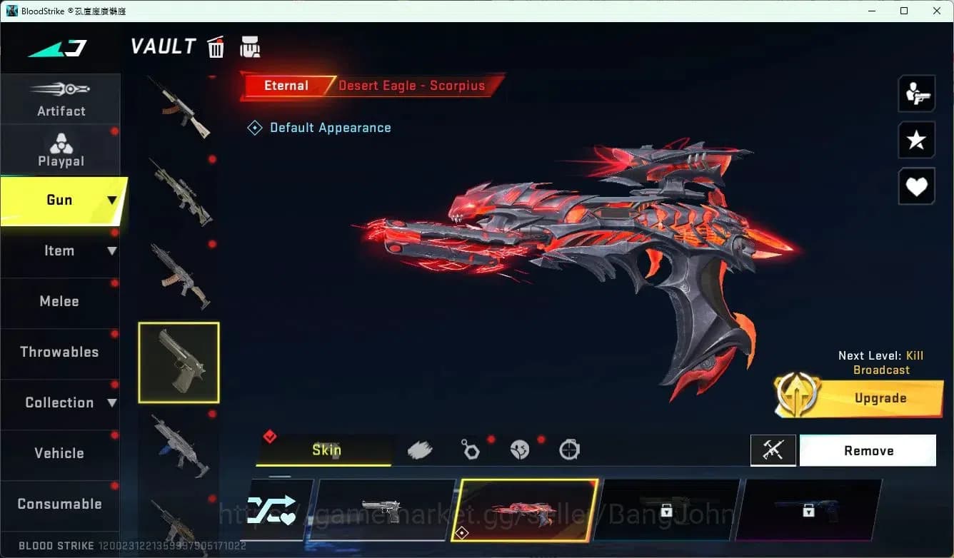 Blood Strike Accounts ASIA | ETERNAL: Desert Eagle Scorpius | 2 7DS: QBZ image 10