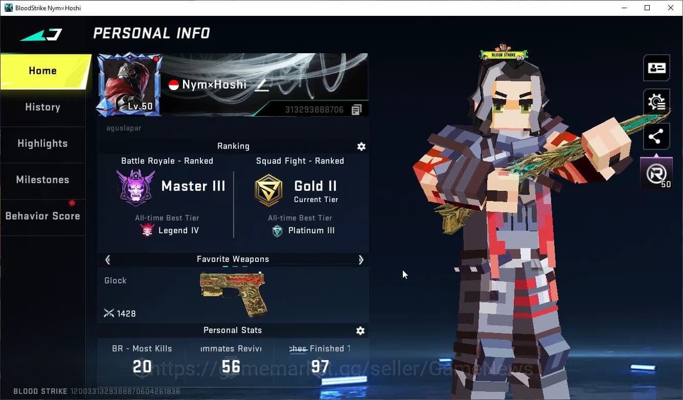 Blood Strike Accounts ASIA|ETERNAL Karl98k-NetherFlame+MELE TalonKnife|8 image 2