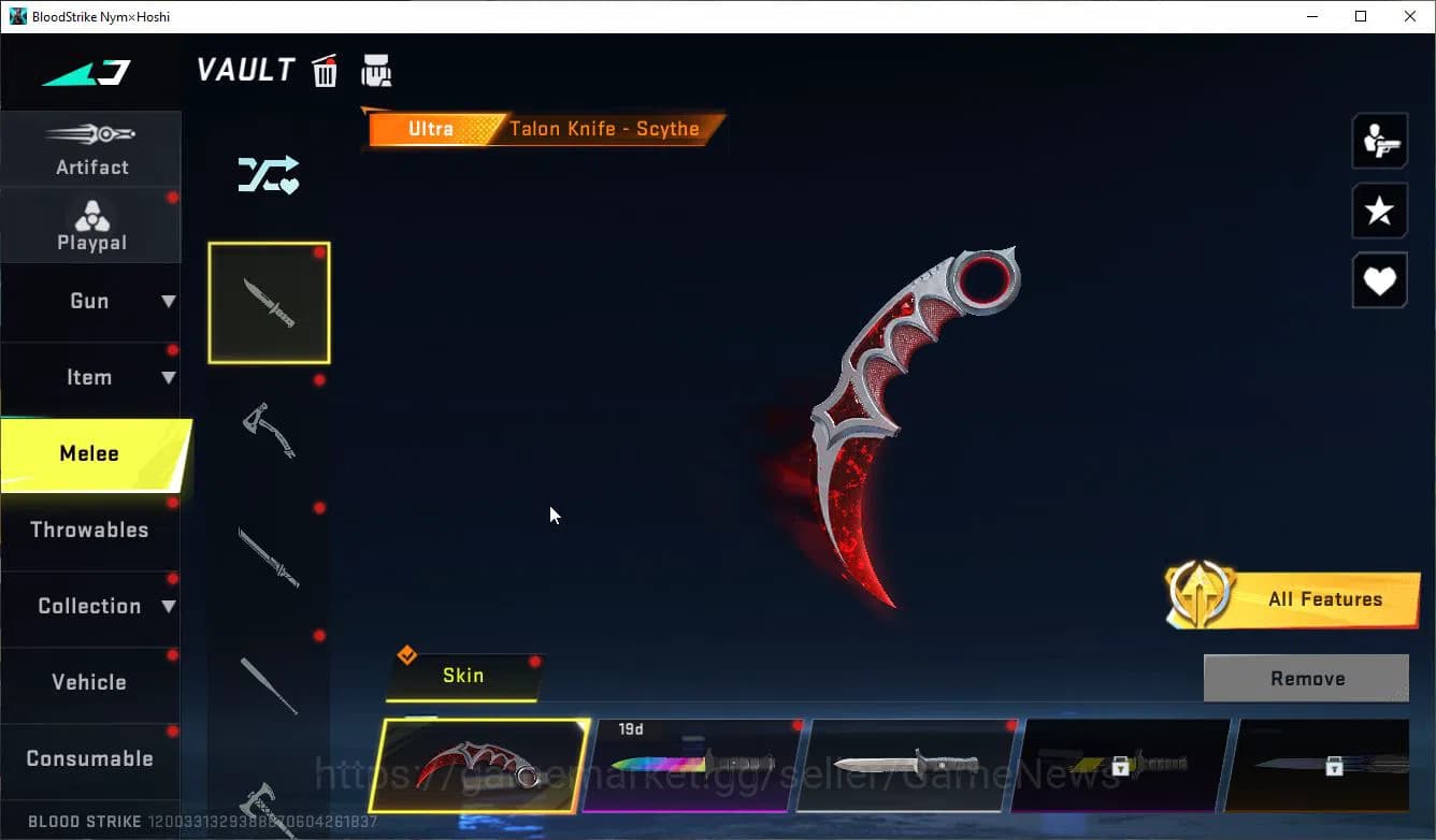 Blood Strike Accounts ASIA|ETERNAL Karl98k-NetherFlame+MELE TalonKnife|8 image 6