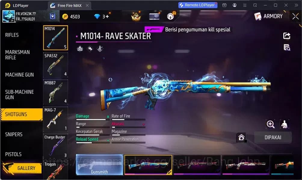 Free Fire Accounts Indonesia | Vault 98 | SG Terompet | SG Lumut | Bu image 13