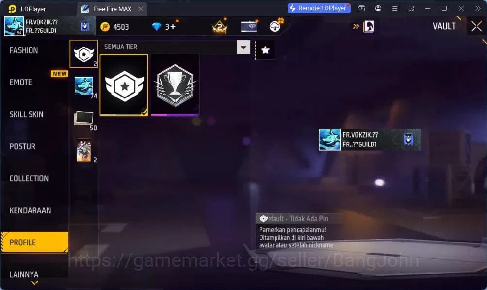 Free Fire Accounts Indonesia | Vault 98 | SG Terompet | SG Lumut | Bu image 16