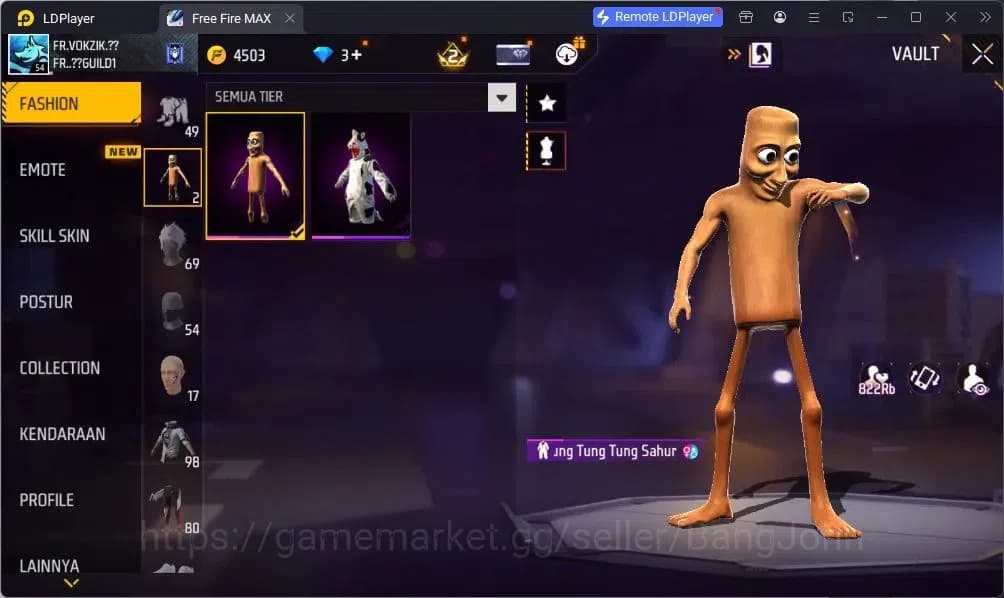 Free Fire Accounts Indonesia | Vault 98 | SG Terompet | SG Lumut | Bu image 6