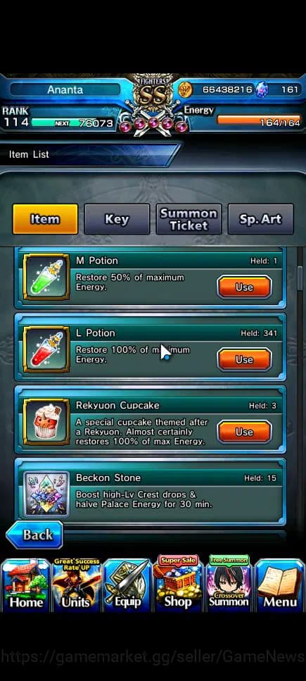 Grand Summoners Accounts Global|Rank 114|68 RGB|29 Ascend|[Inumuta,Roy,Saya image 2