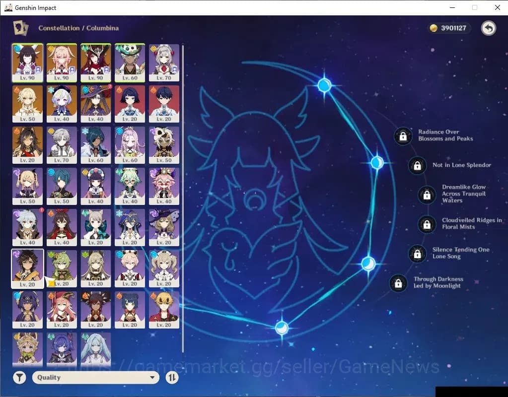 Genshin Impact Accounts ASIA|AR55|3Limited+29(*4Character)|Linnea,Columbin image 3