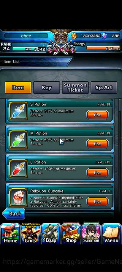 Grand Summoners Accounts Global |Rank 34|388 CC|12 Ascend+4 TW|[Liza,Chloe, image 11