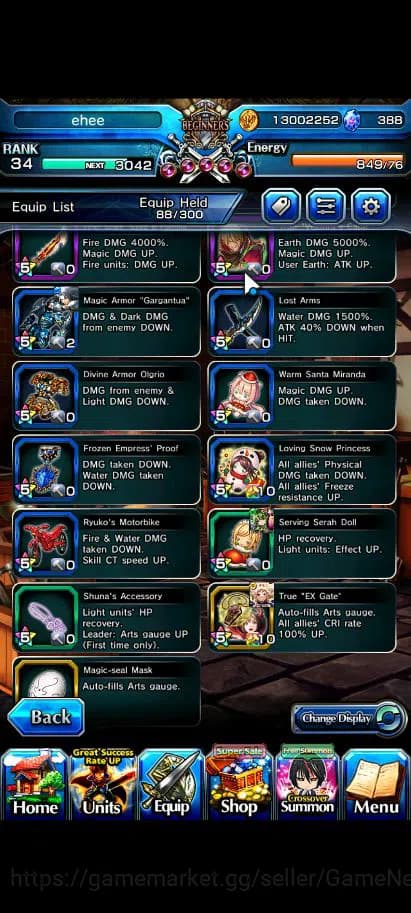 Grand Summoners Accounts Global |Rank 34|388 CC|12 Ascend+4 TW|[Liza,Chloe, image 2