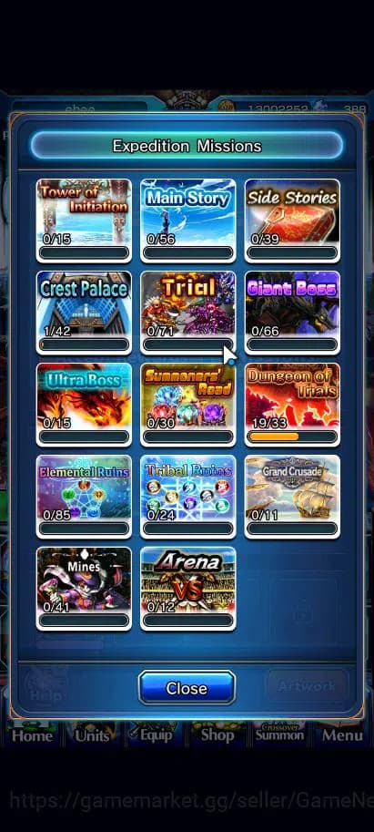 Grand Summoners Accounts Global |Rank 34|388 CC|12 Ascend+4 TW|[Liza,Chloe, image 6