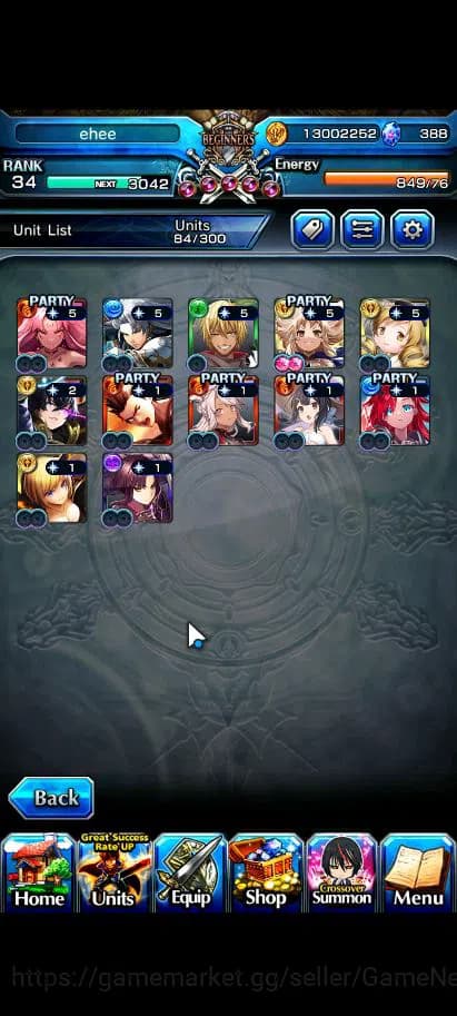Grand Summoners Accounts Global |Rank 34|388 CC|12 Ascend+4 TW|[Liza,Chloe, image 9