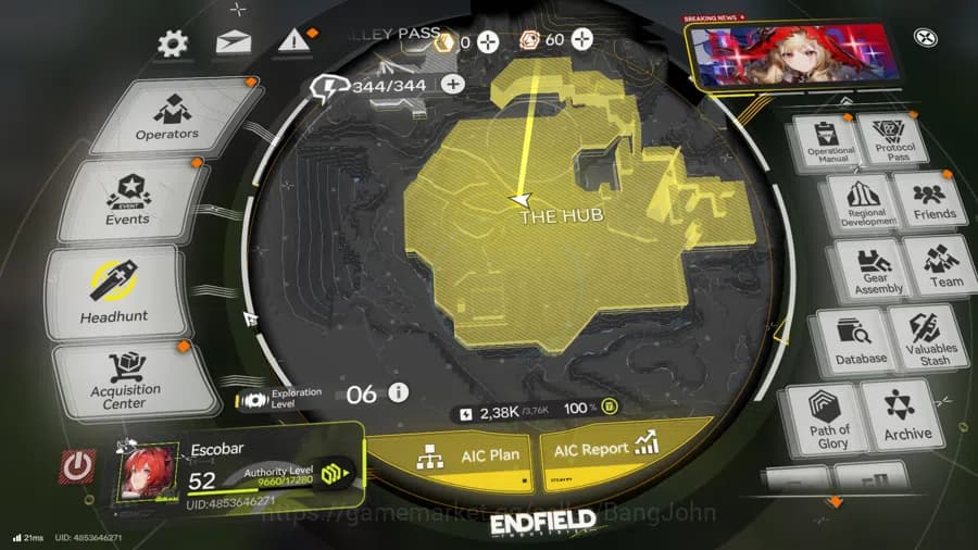 Arknights: Endfield Accounts ASIA | Level 52 | 3 Limit+1 Sign | Laevatain Sign, image 1