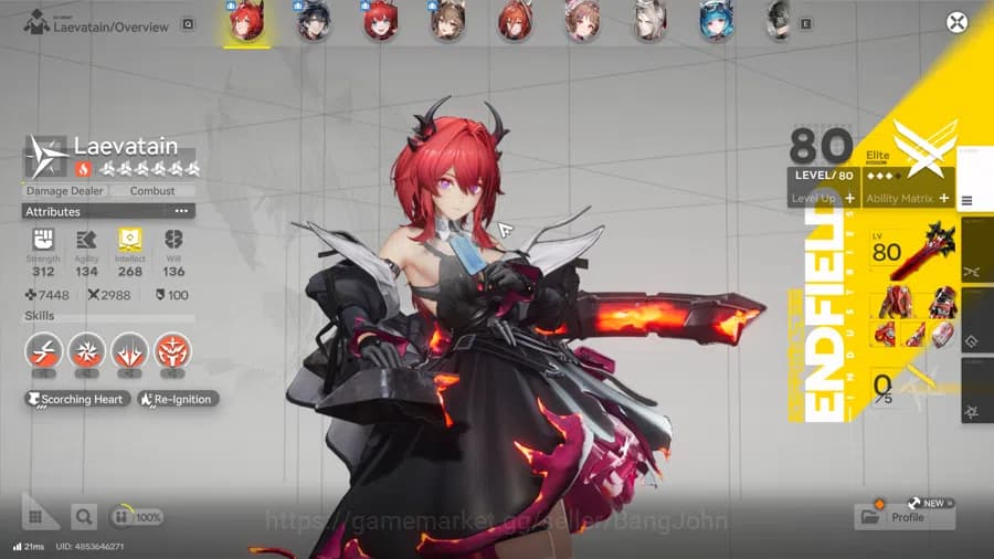 Arknights: Endfield Accounts ASIA | Level 52 | 3 Limit+1 Sign | Laevatain Sign, image 2