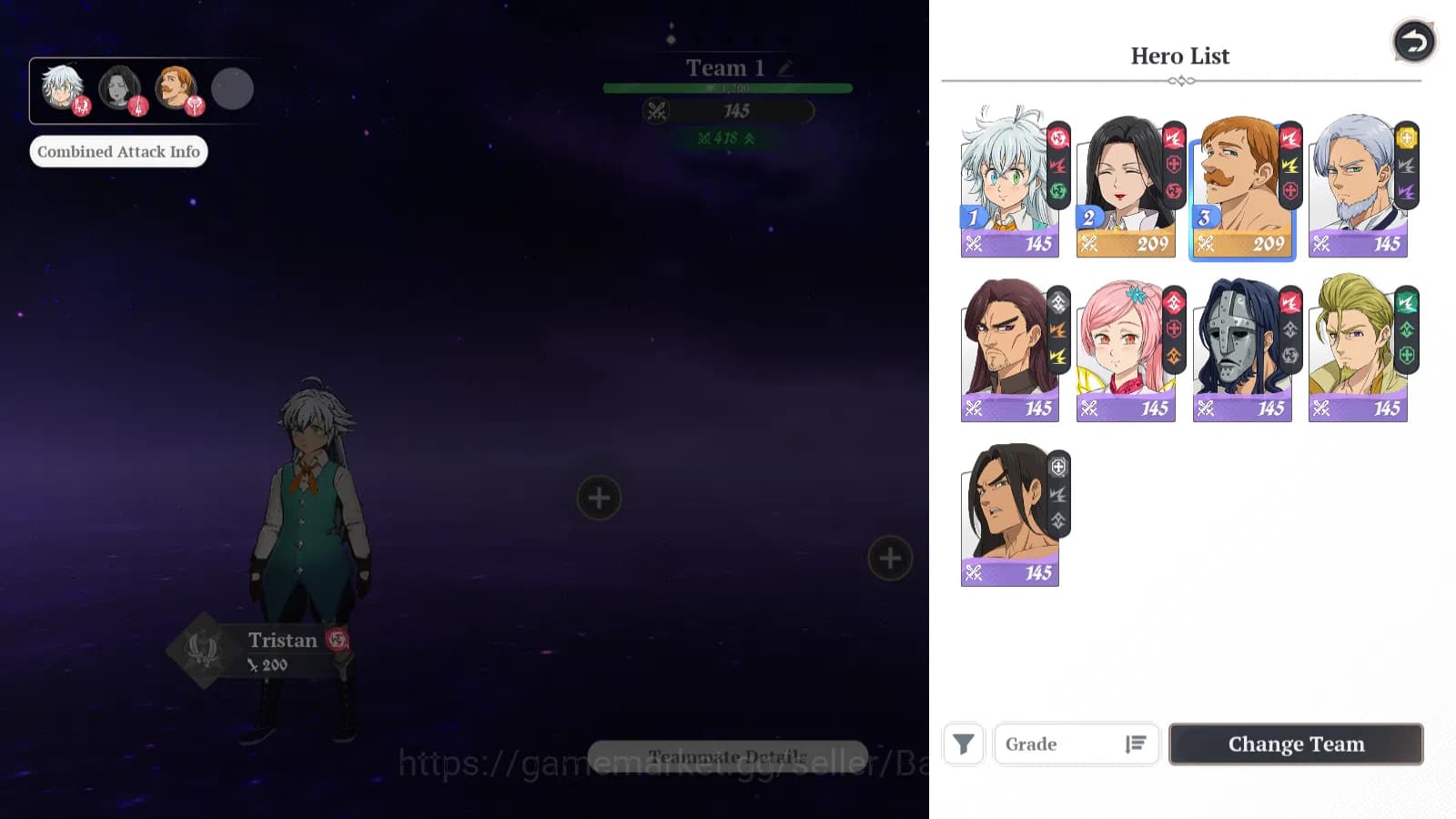 The Seven Deadly Sins: Origin Accounts Na west| Fresh Starter Lvl 2 |2 SSR| Escanor, Guil image 5