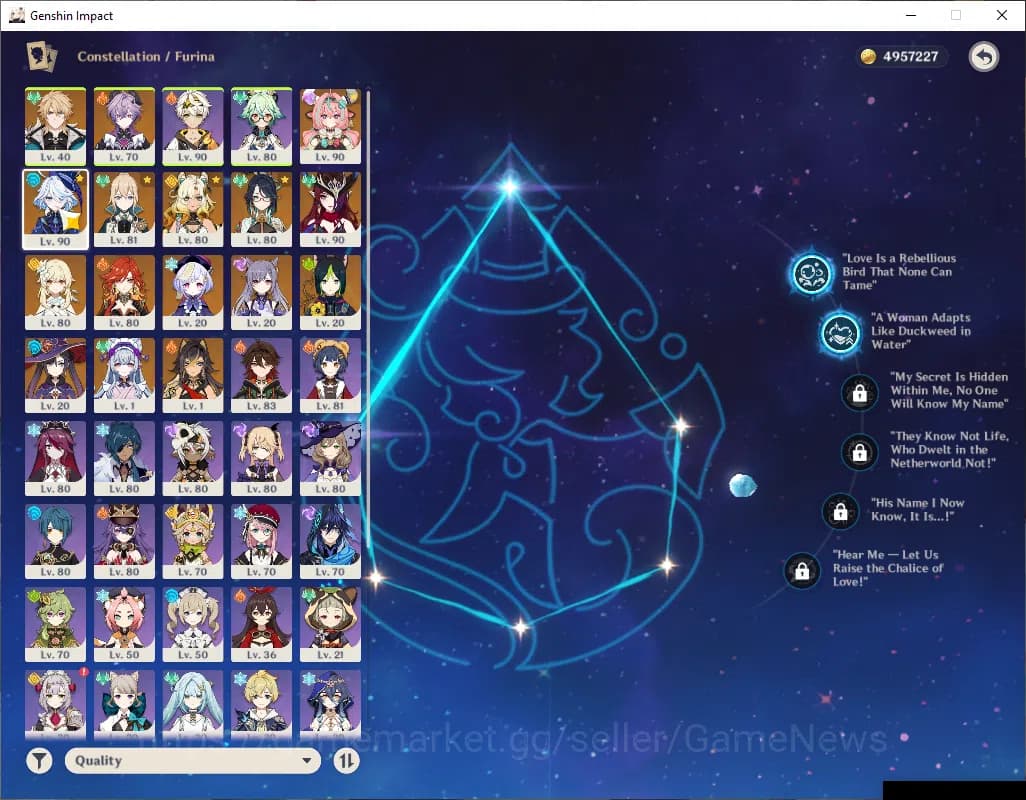 Genshin Impact Accounts ASIA|AR57|PremTeam Mavuika|11Limited+4(*5Weapon)|V image 4